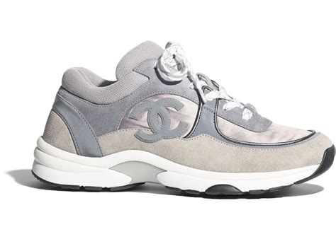 chanel sneakers grey buy|authentic chanel sneakers.